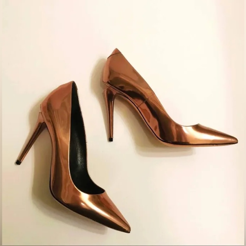ALEXANDER WANG Tia High Heel Pump Rose Gold